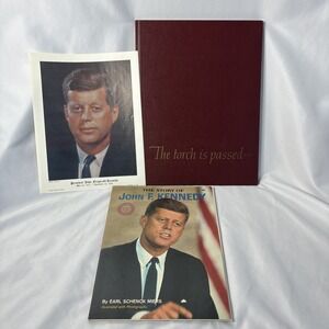 Vtg President John F. Kennedy JFK Collectible Photos & Book Fabian Bachrach 1963